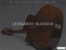 Tablet Screenshot of buendiaguitars.com